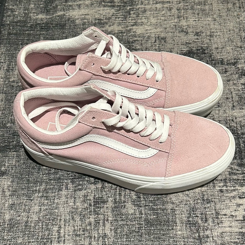 Pink Platform Vans - W8